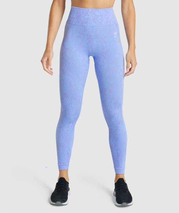 Damske Legíny Gymshark Adapt Animal Seamless Svetlo Modre | OU6208973